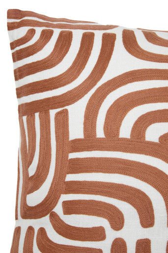 Bosie Ozella Natural And Terracotta Square Cushion - Image 6