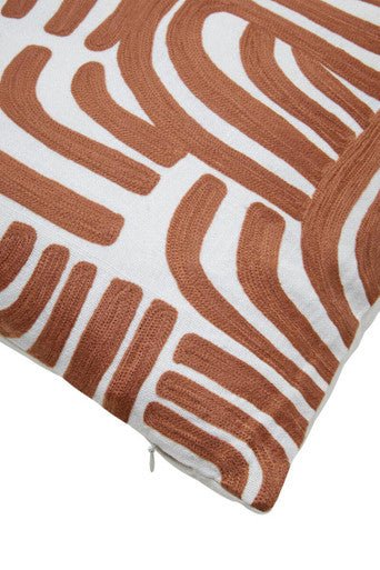 Bosie Ozella Natural And Terracotta Square Cushion - Image 7