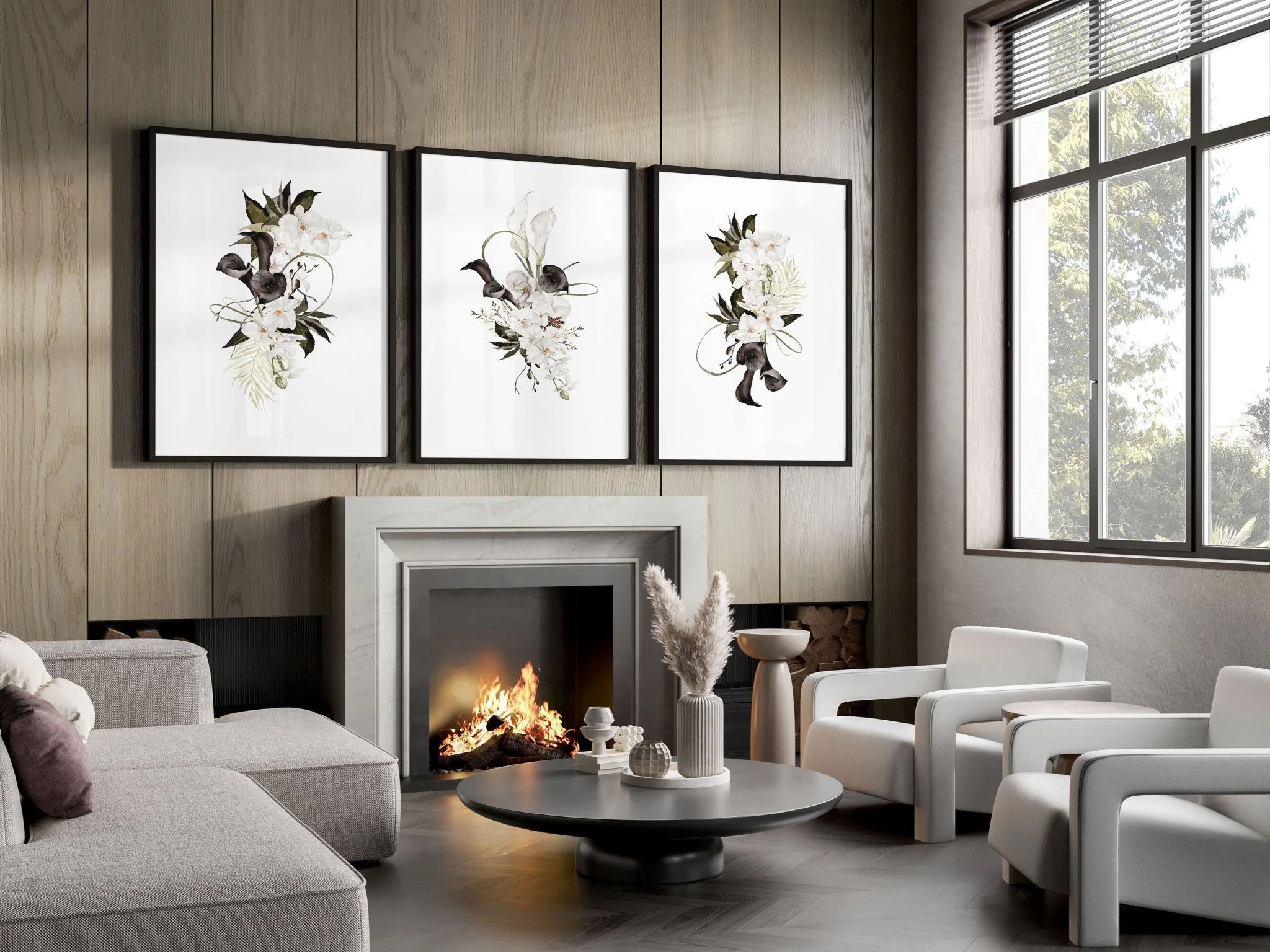 Botanical Print Set | Set of 3 wall art prints - Image 4