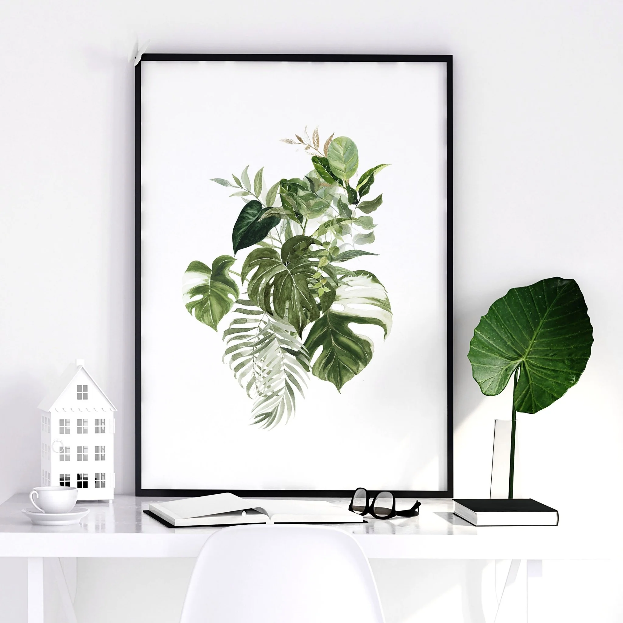 Framed Botanical Prints Set of 3 | Tropical Wall Art - Image 5