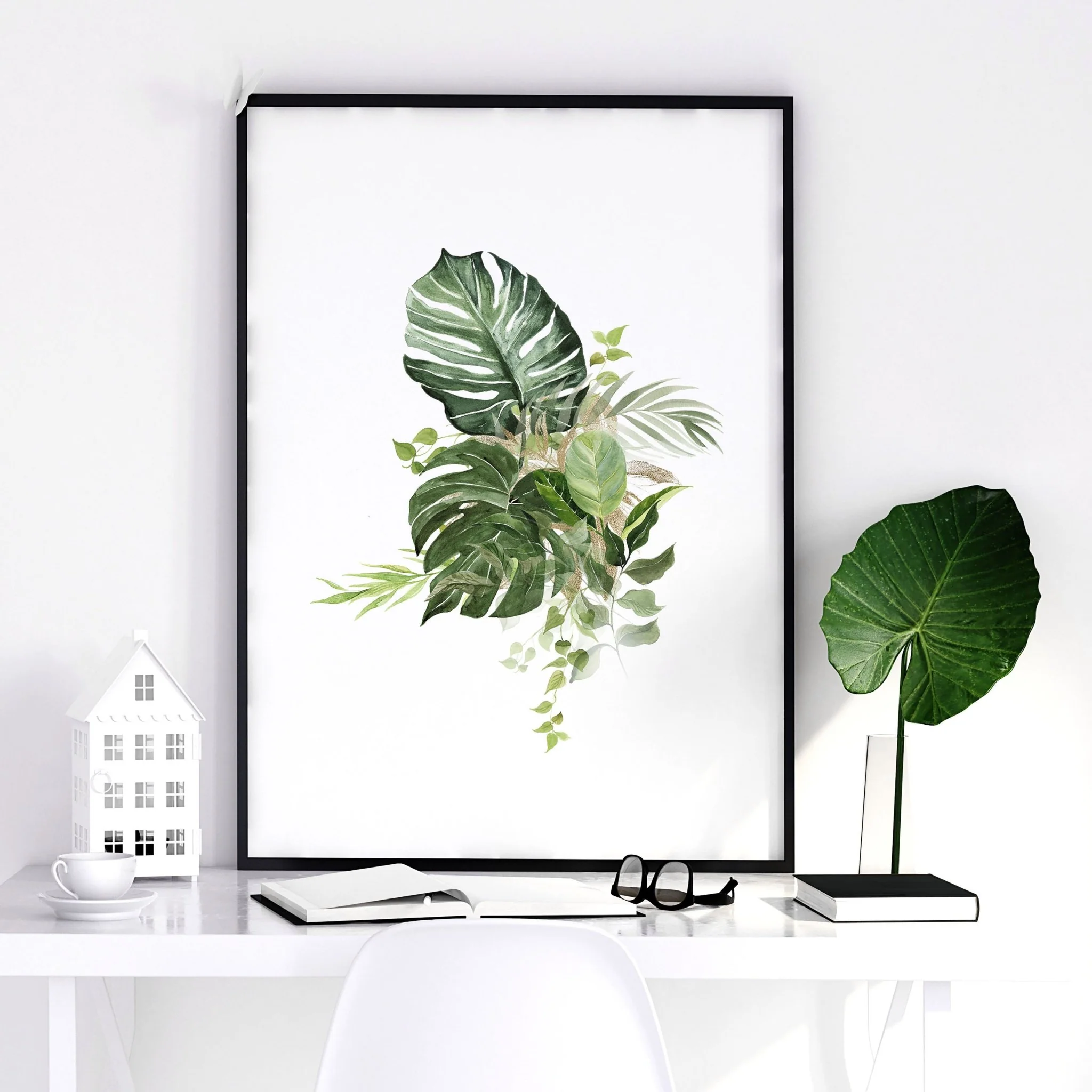 Framed Botanical Prints Set of 3 | Tropical Wall Art - Image 6