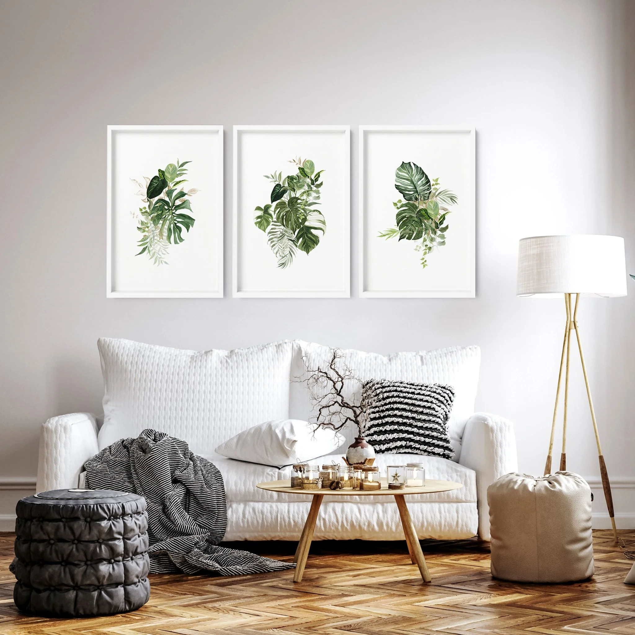 Framed Botanical Prints Set of 3 | Tropical Wall Art - Image 7