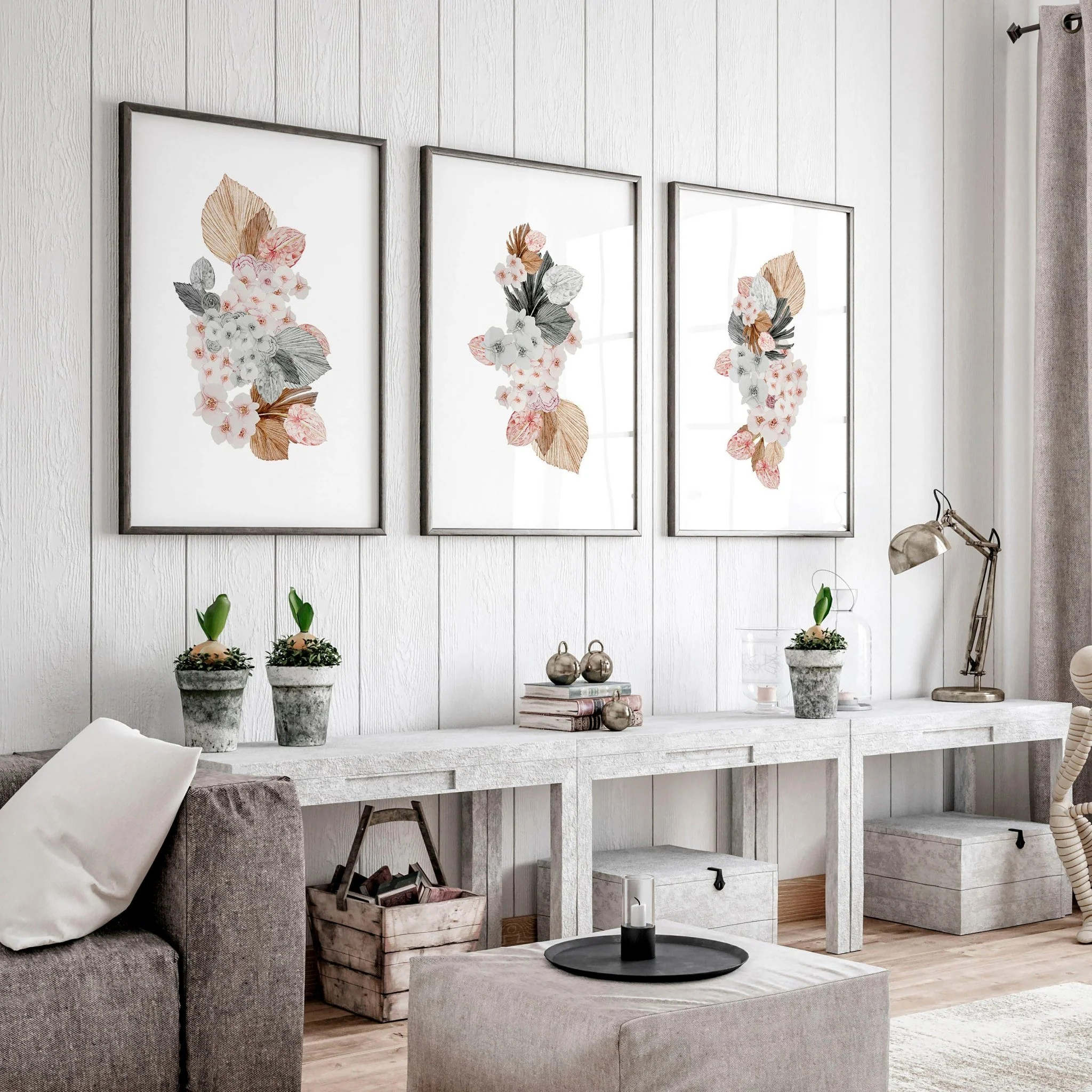 Botanicals artwork | set of 3 wall art prints - Image 3