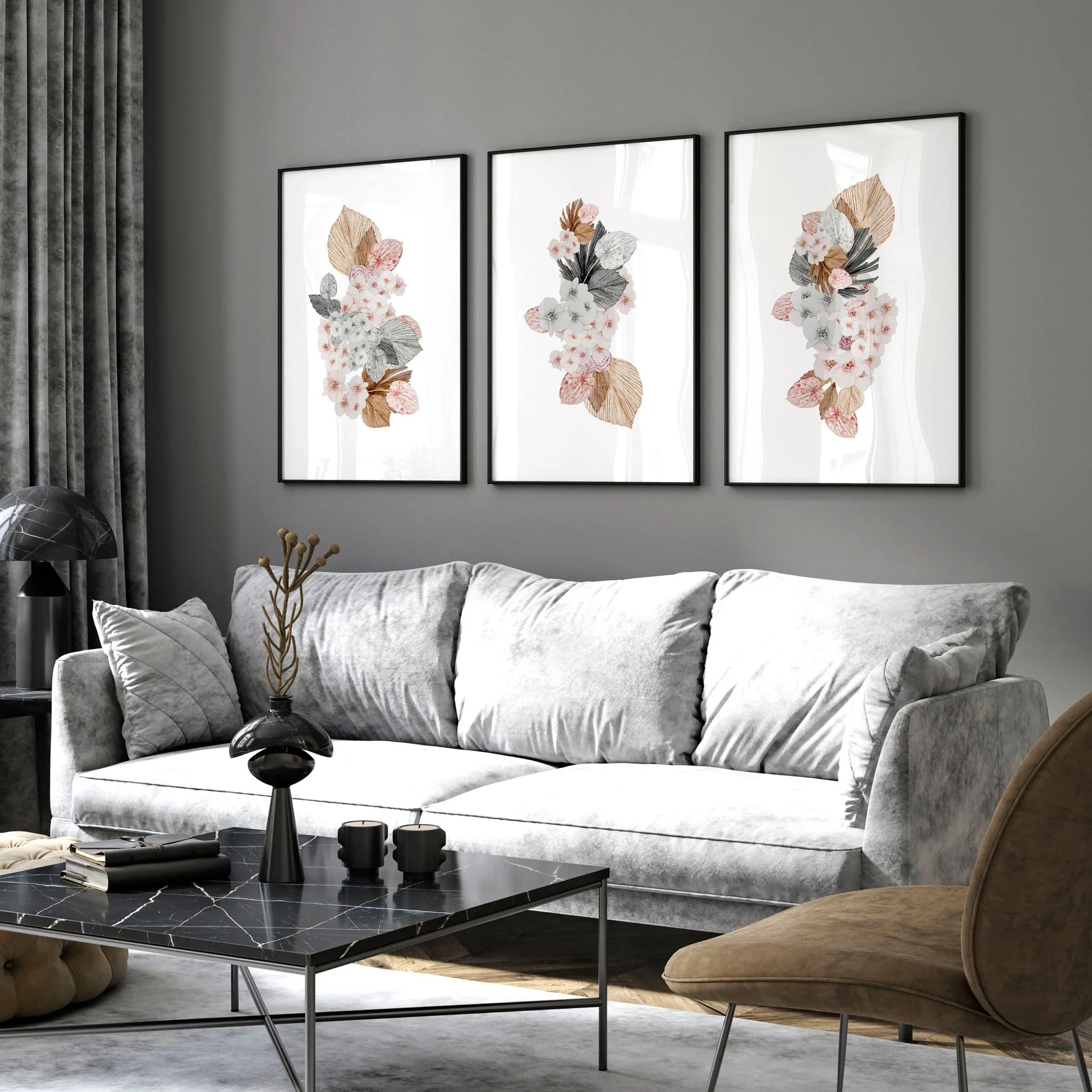 Botanicals artwork | set of 3 wall art prints - Image 8