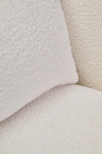 Bruge Textured Cream Curved Chair - Image 10