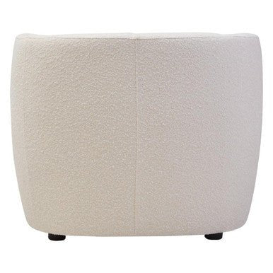 Bruge Textured Cream Curved Chair - Image 7