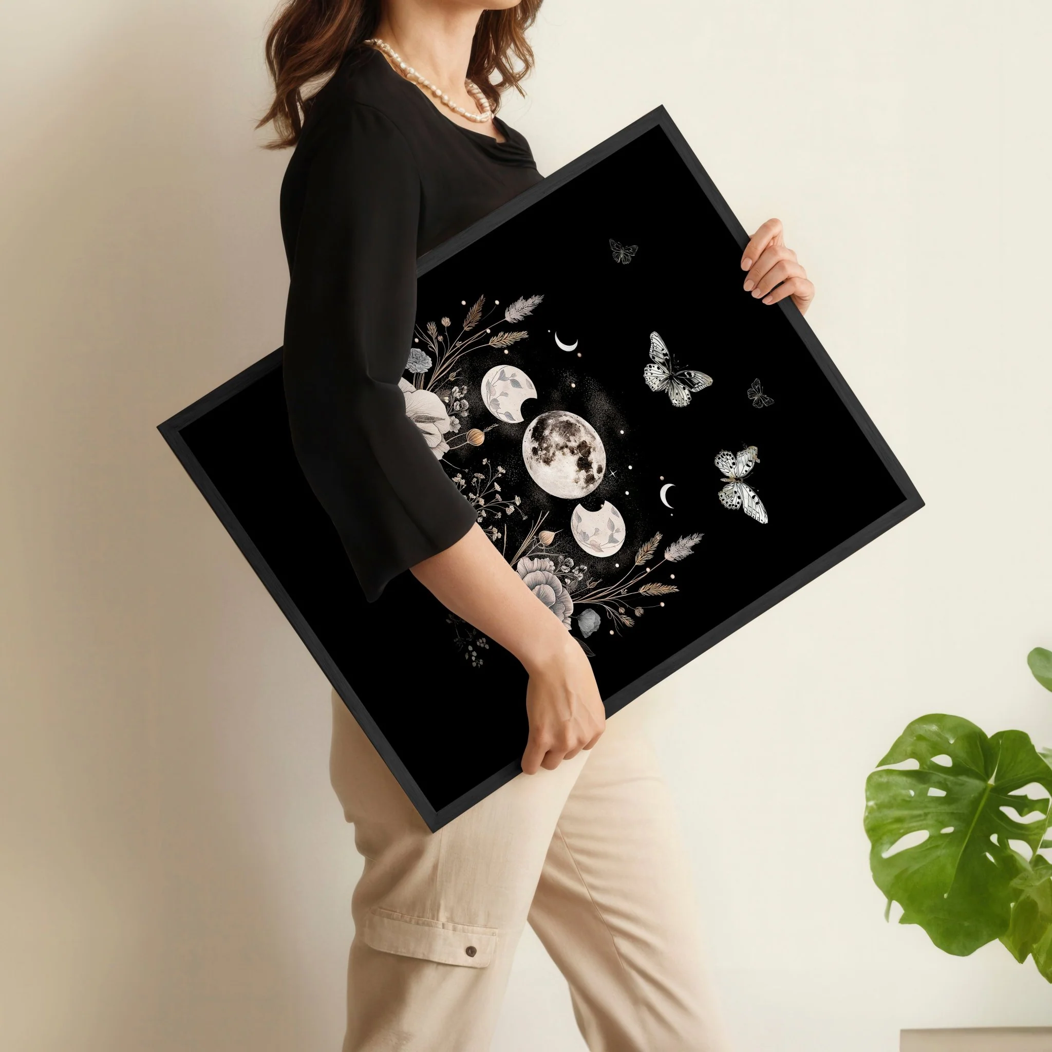Butterfly Art Wall Decor | Set of 2 Dark Academy Wall art Prints - Image 6