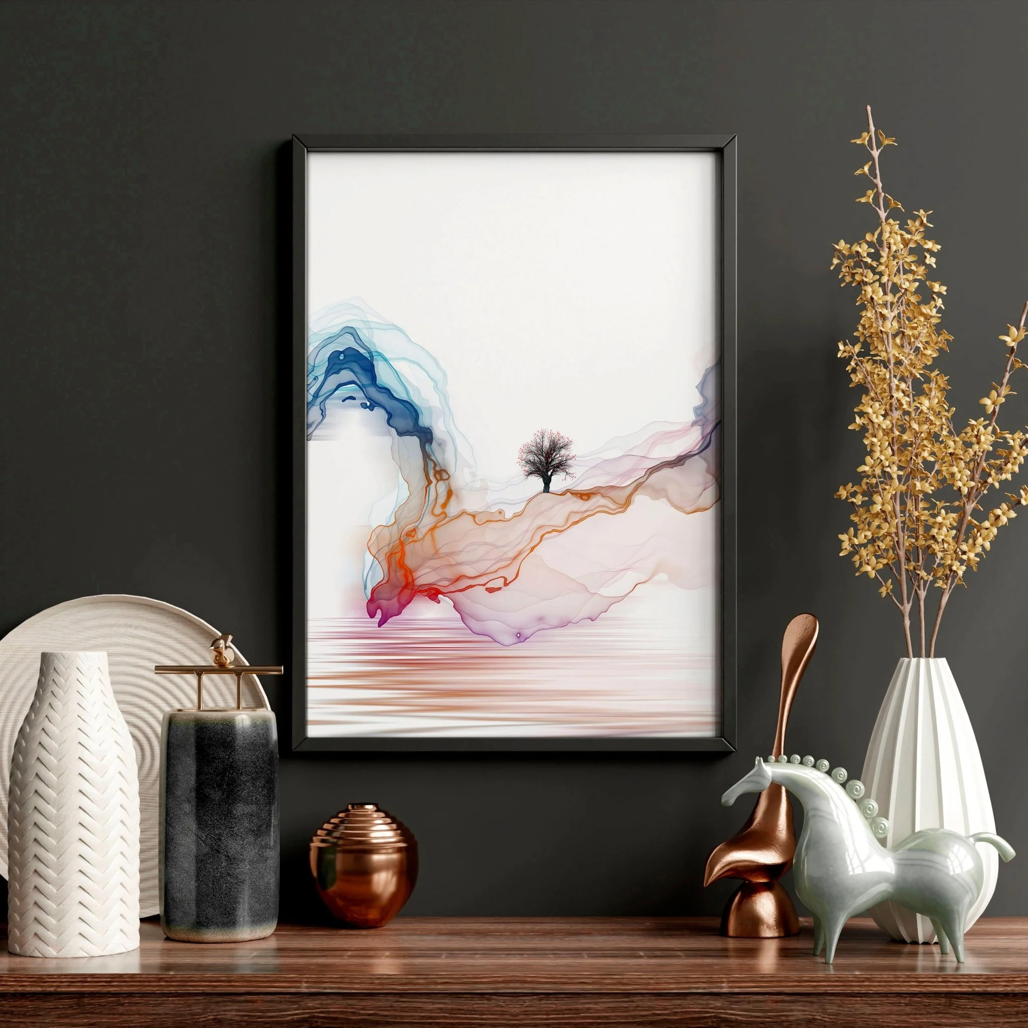Calm artwork Wall Art prints | set of 3 framed prints - Image 3