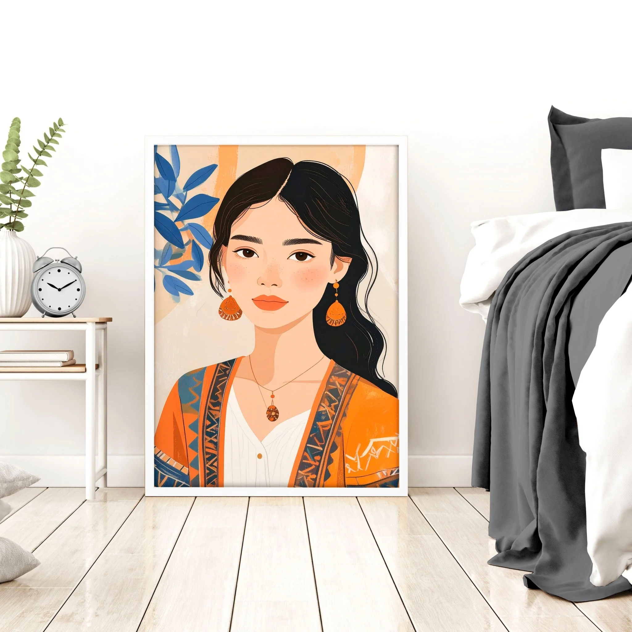 Canvas Bedroom Art | Set of 3 Boho Women Wall art Prints - Image 9