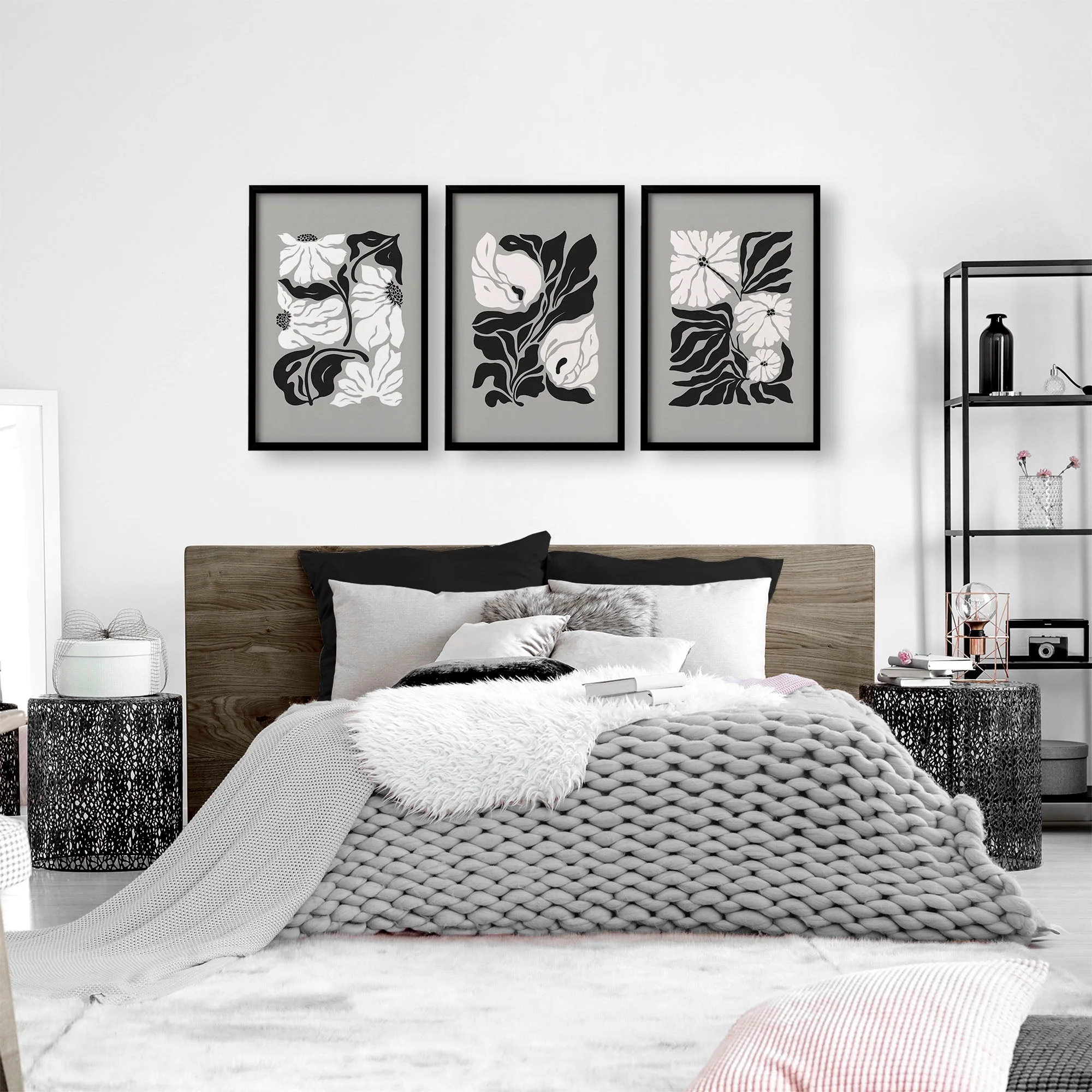 Canvas Prints Wall Decor | Set of 3 Botanical Wall art Prints - Image 2