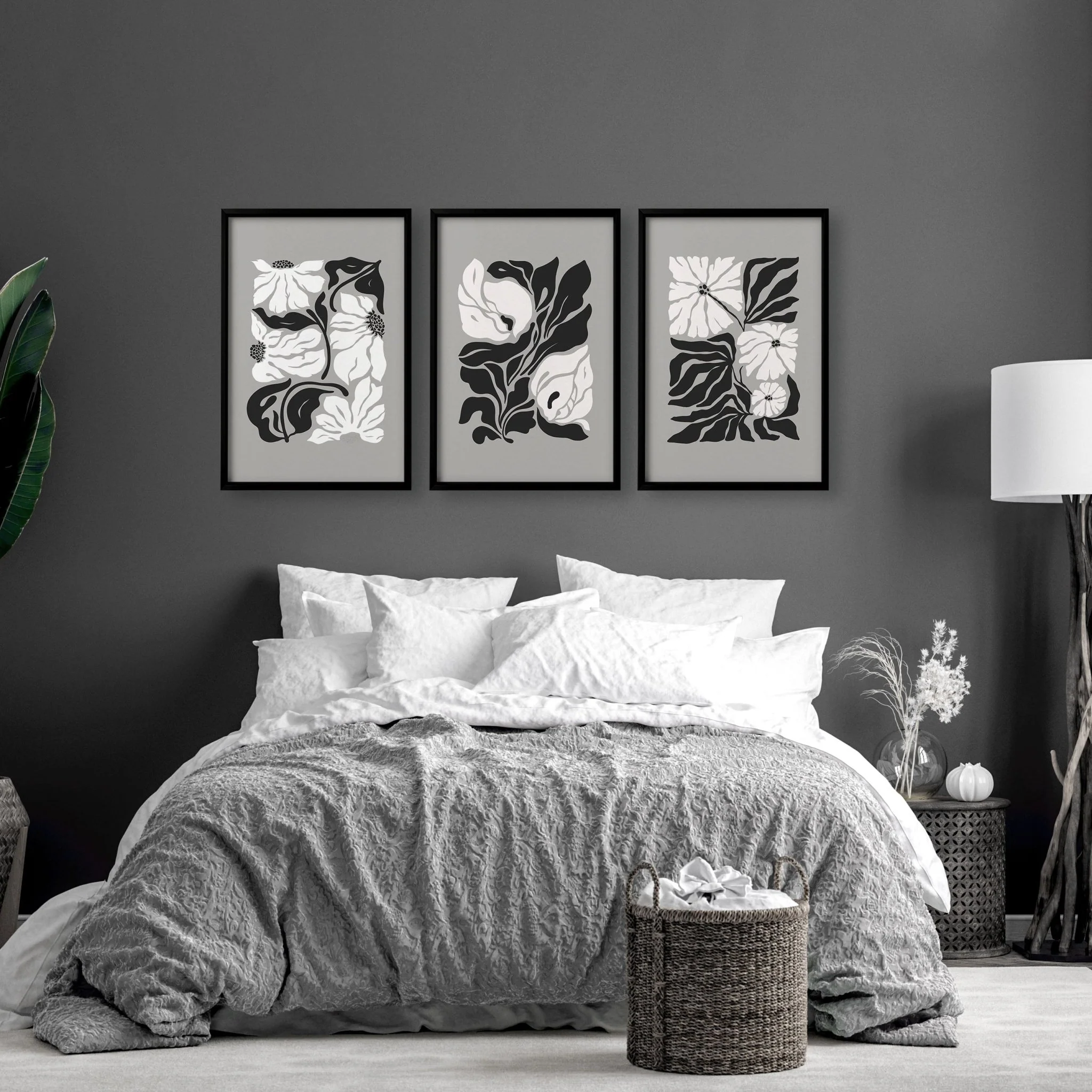 Canvas Prints Wall Decor | Set of 3 Botanical Wall art Prints - Image 4