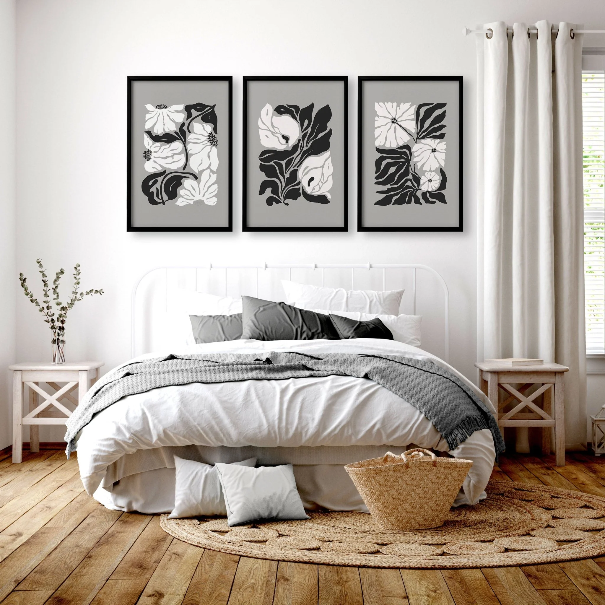 Canvas Prints Wall Decor | Set of 3 Botanical Wall art Prints - Image 5