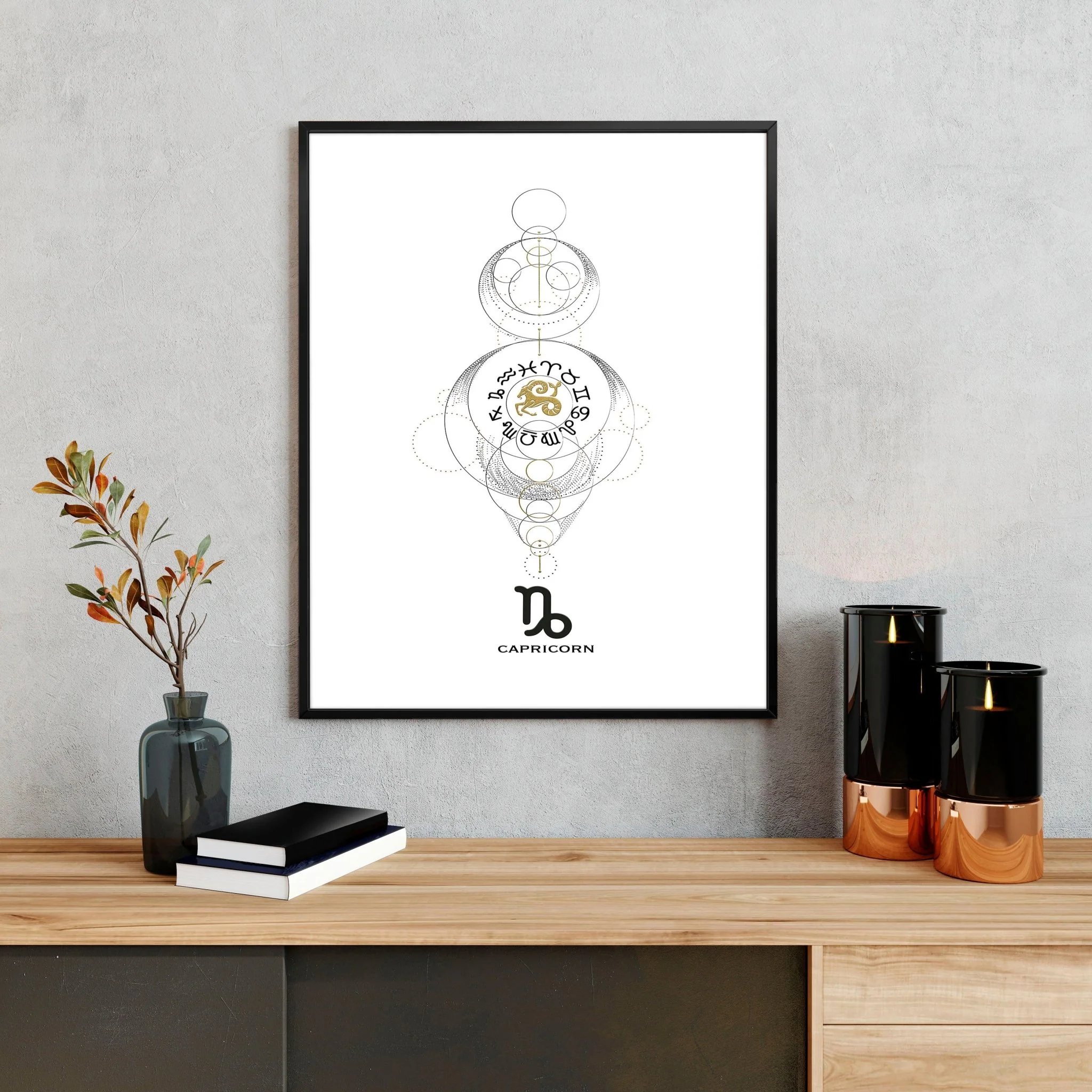 Capricorn art print | Zodiac horoscope signs - Image 4