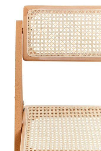 Cebu Natural Rattan and Beechwood Folding Chair - Image 14