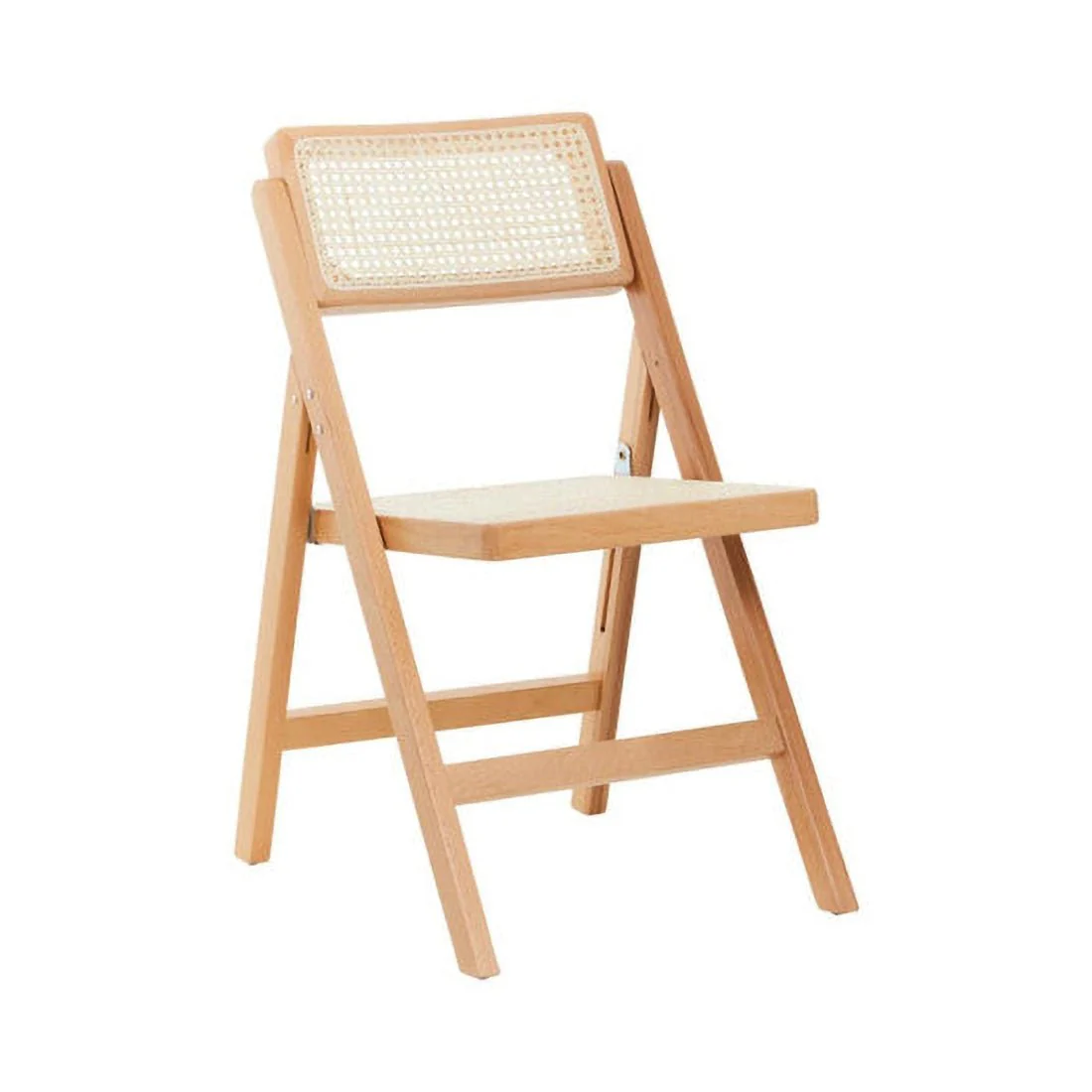 Cebu Natural Rattan and Beechwood Folding Chair - Image 5