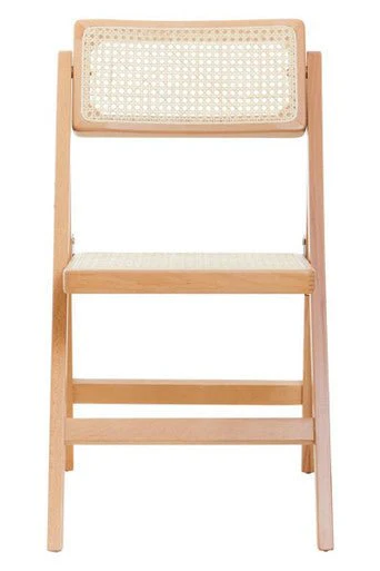Cebu Natural Rattan and Beechwood Folding Chair - Image 6
