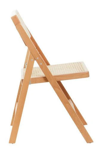 Cebu Natural Rattan and Beechwood Folding Chair - Image 7