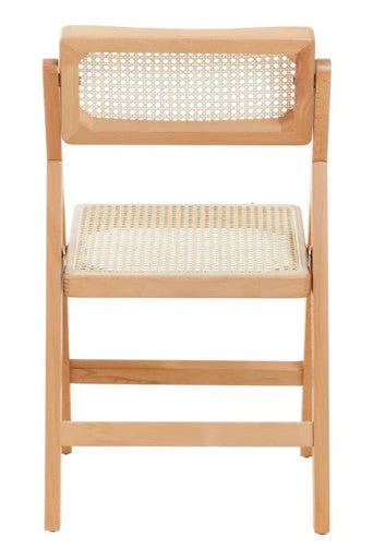Cebu Natural Rattan and Beechwood Folding Chair - Image 8