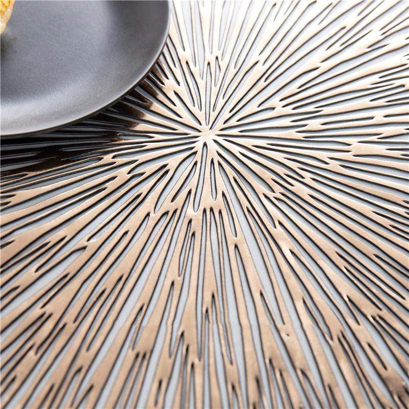 Chic Home Placemats - Gold - Set of 2 - Image 3