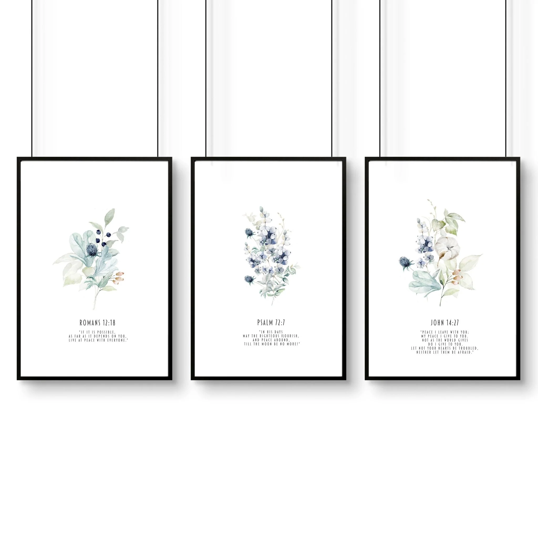 Christian religious wall art | set of 3 prints for bedroom walls - Image 9