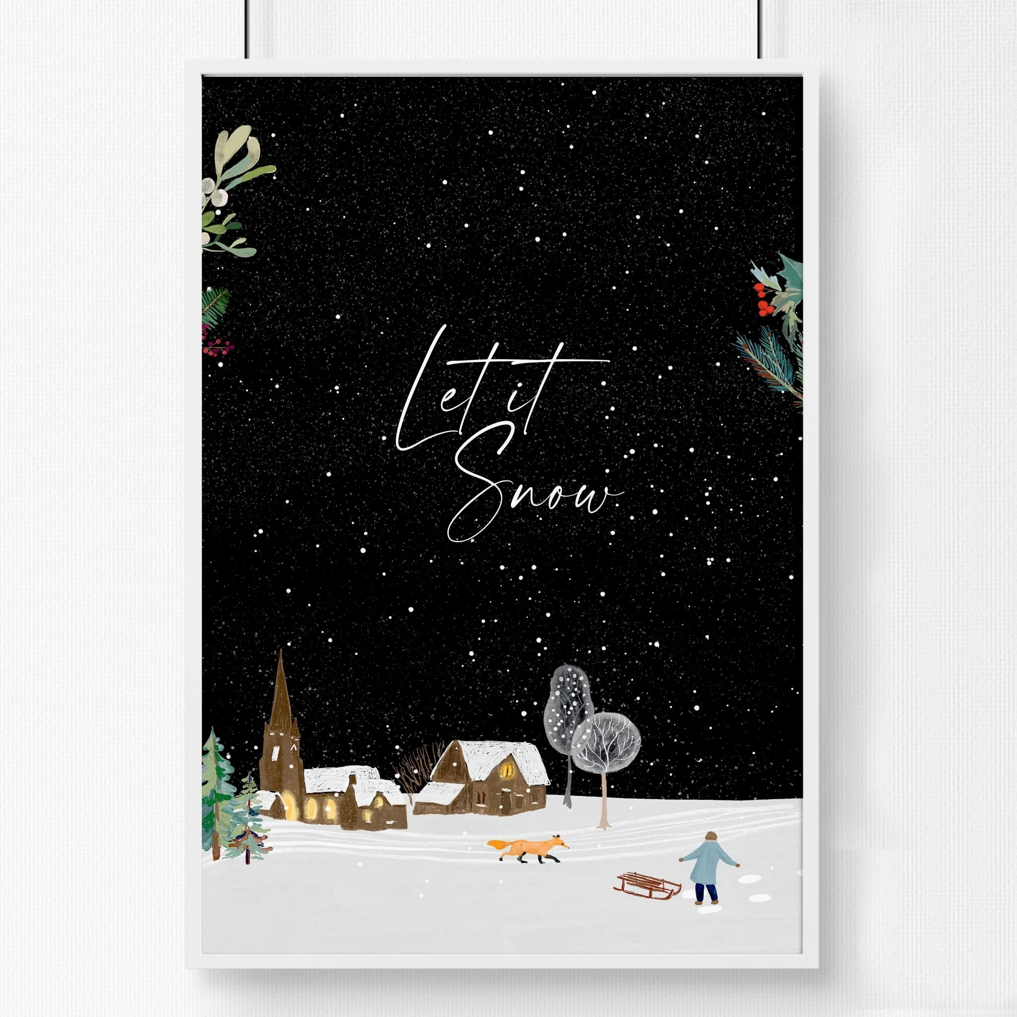 Christmas decor village | wall art print - Image 5