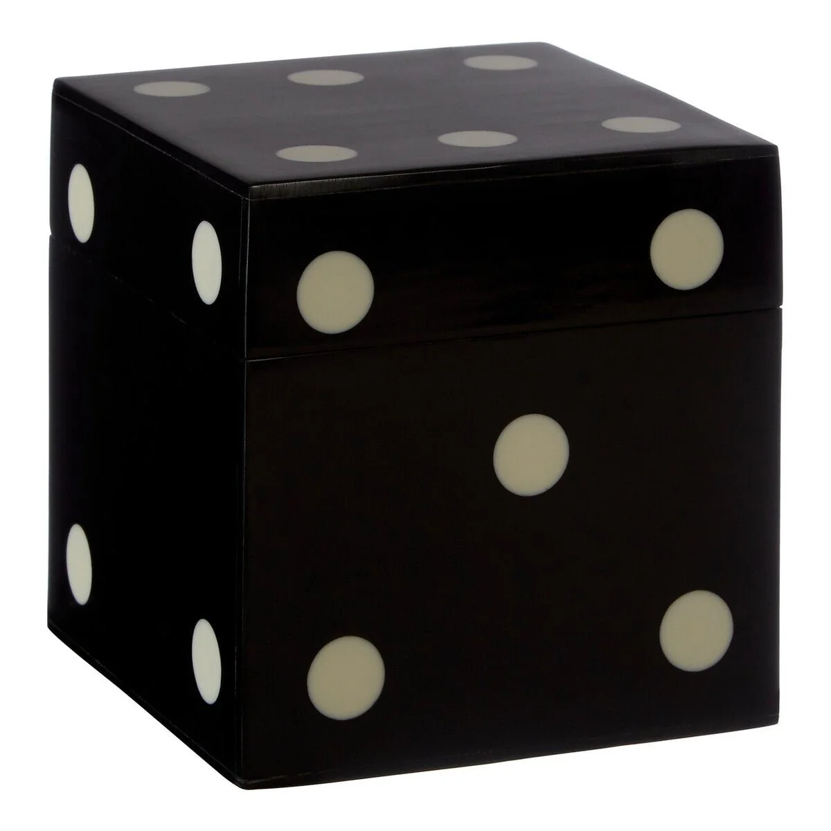 Churchill Games Black And White Dice Box With 5 Dice - Image 6