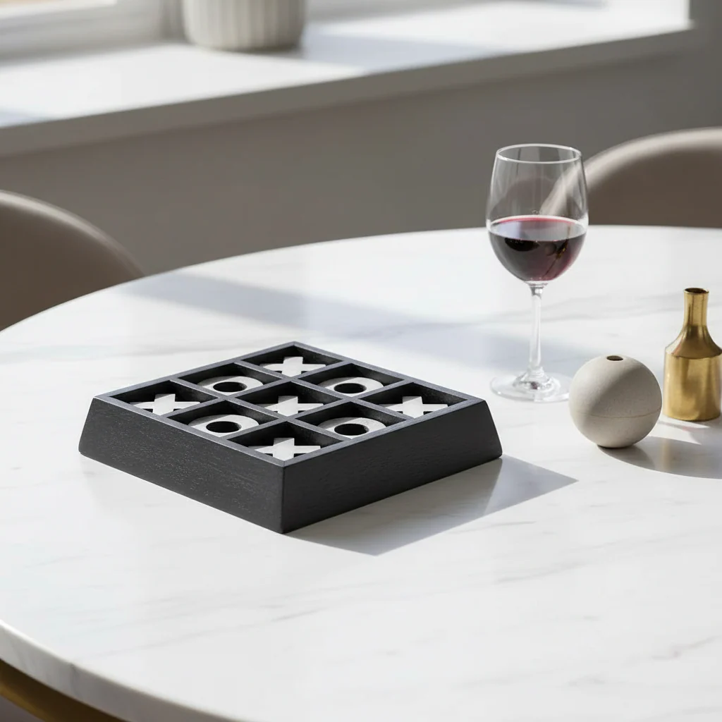 Churchill Games Black Mango Wood Noughts And Crosses - Image 8