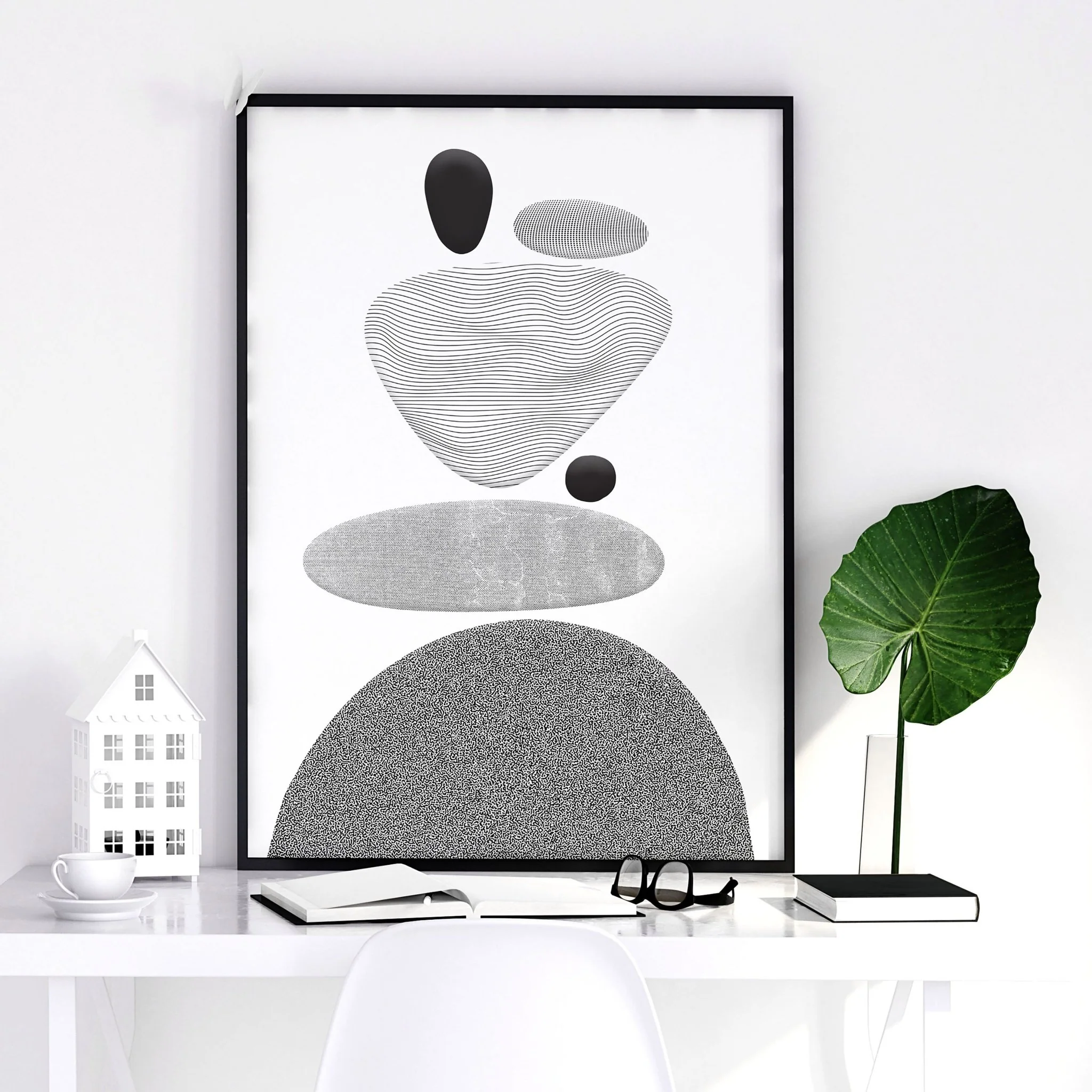 Contemporary Artwork For Living Room | Set of 3 wall art prints - Image 7
