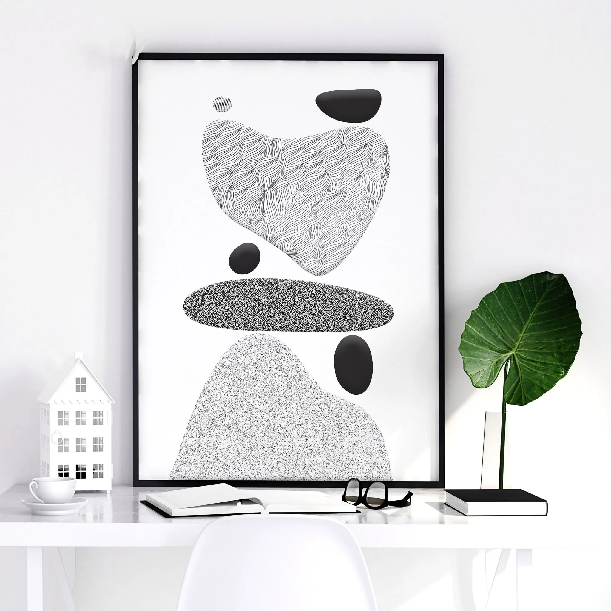 Contemporary Artwork For Living Room | Set of 3 wall art prints - Image 8