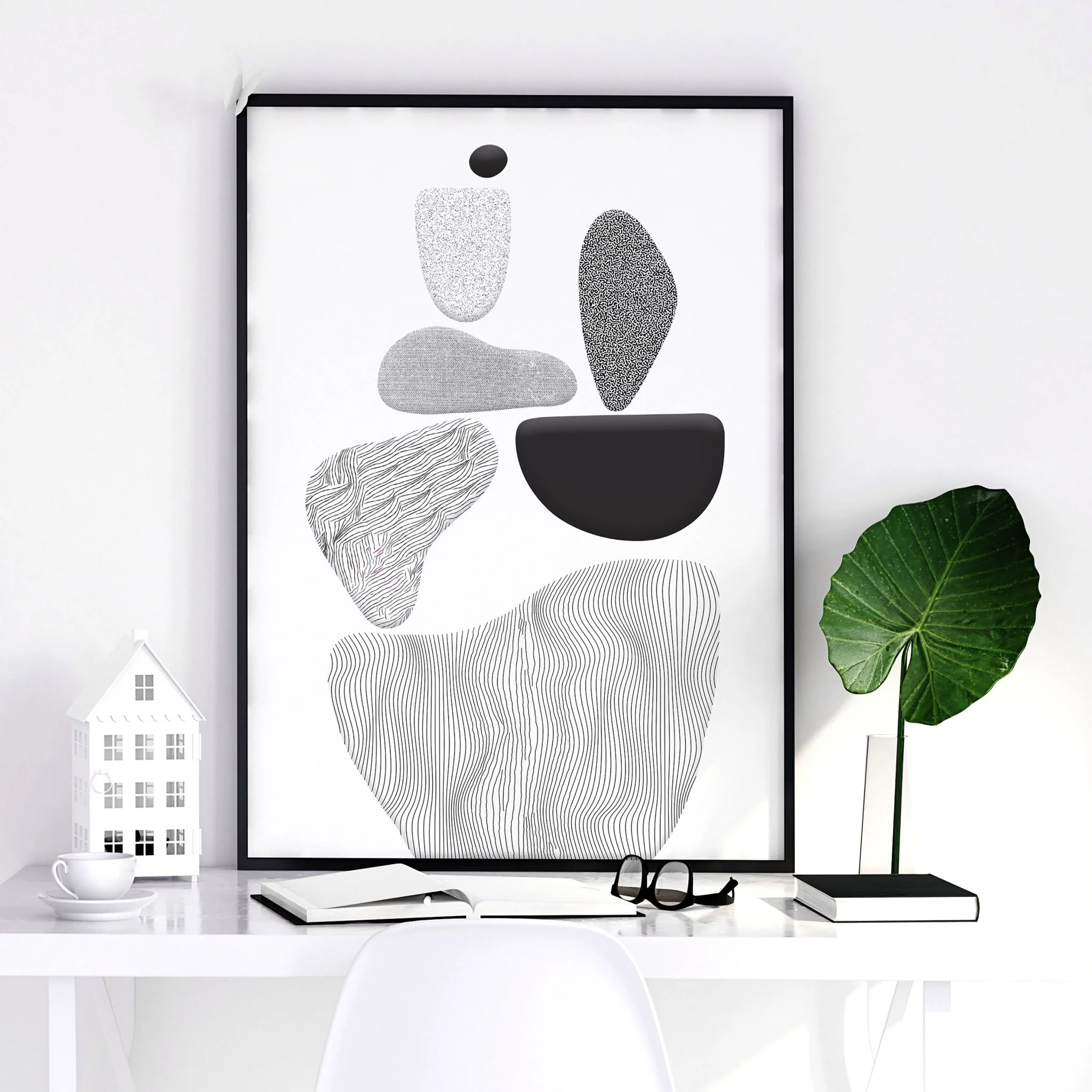 Contemporary Artwork For Living Room | Set of 3 wall art prints - Image 9