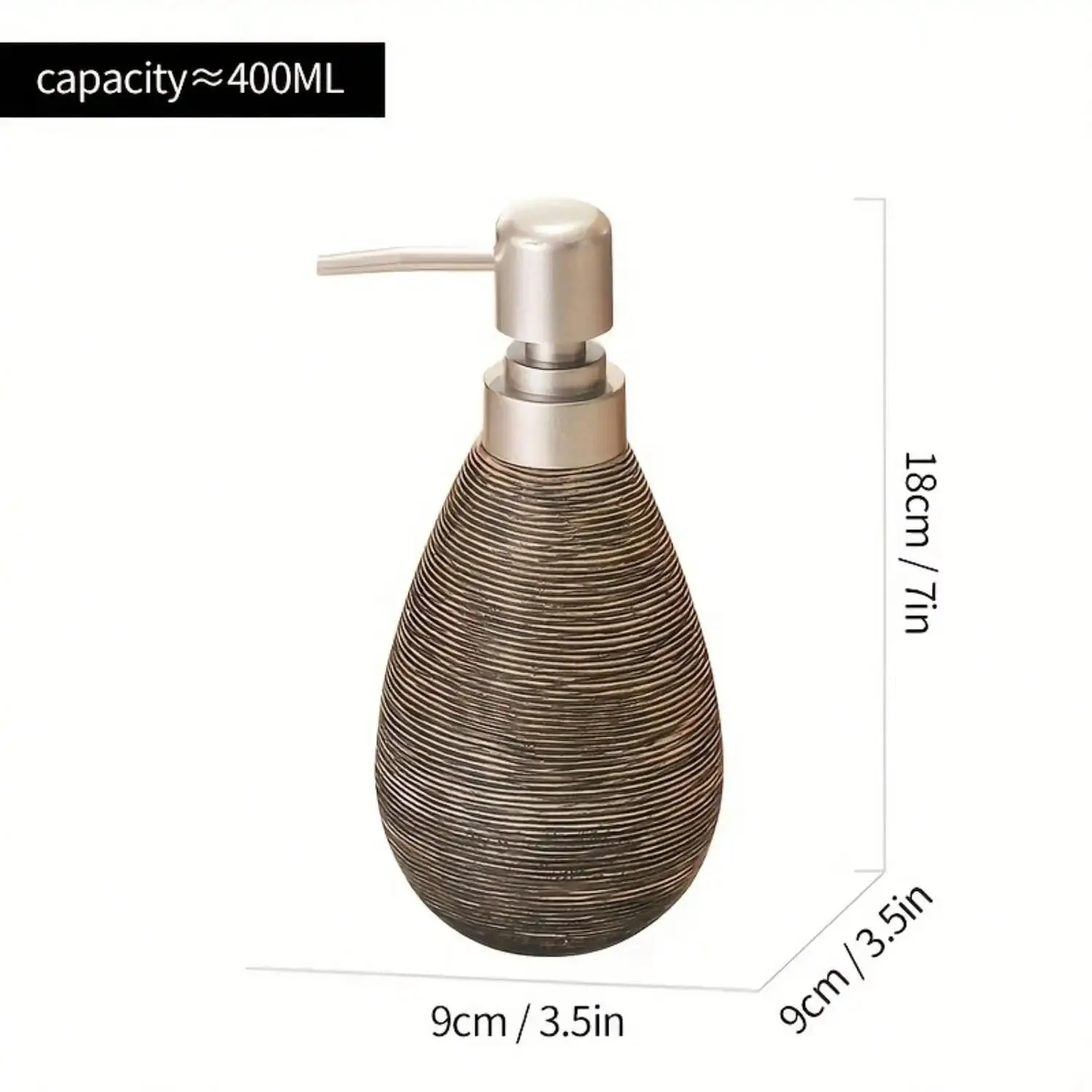 Creative Retro Style Ceramic Push-Type Soap Dispenser With Pump, Hand Soap Bottle, Suitable For Bathrooms Kitchens And Toilets - Image 16