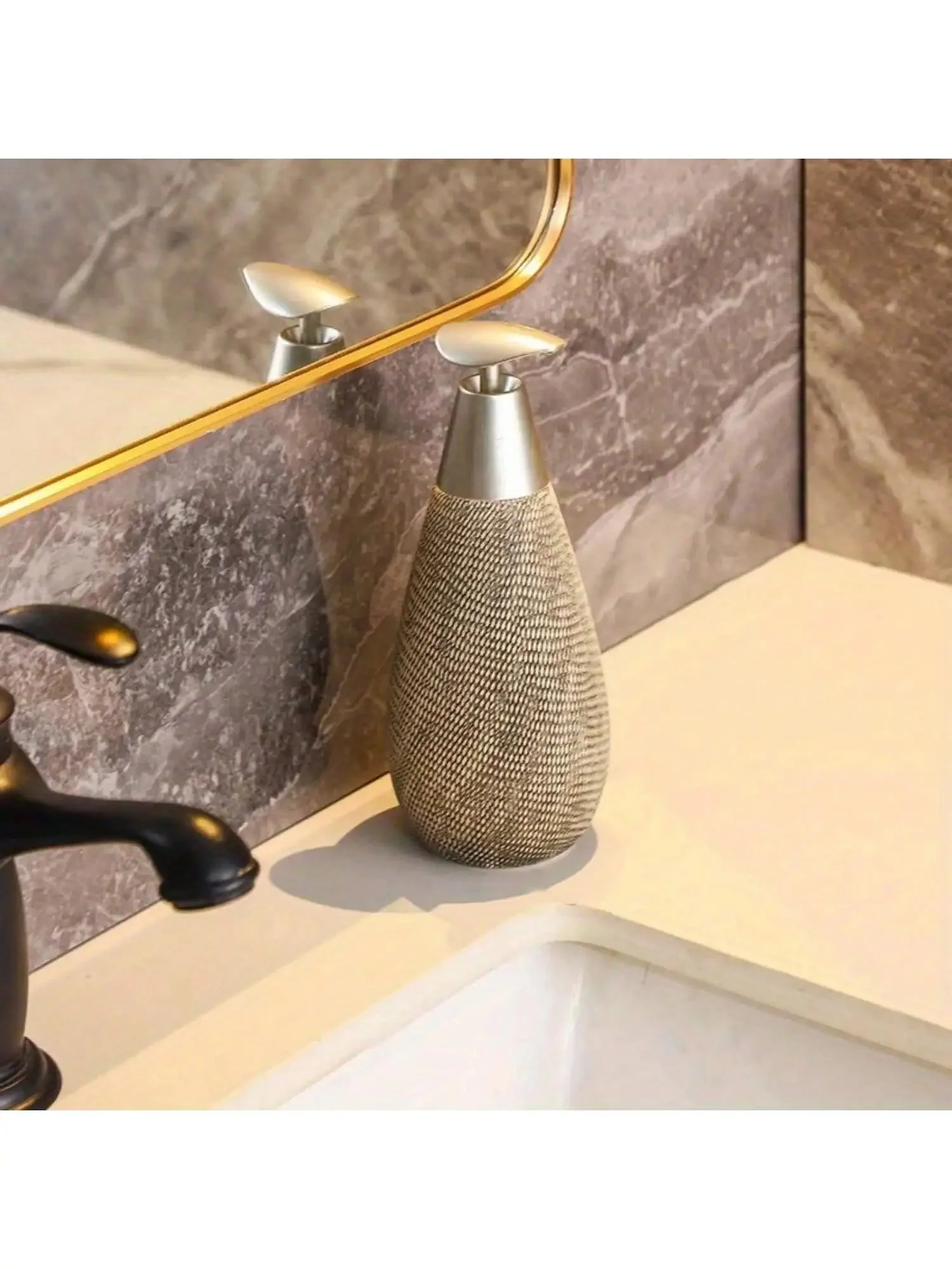 Creative Retro Style Ceramic Push-Type Soap Dispenser With Pump, Hand Soap Bottle, Suitable For Bathrooms Kitchens And Toilets - Image 9