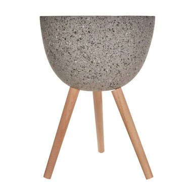 Darnell Large Grey Speckled Planter - Image 5