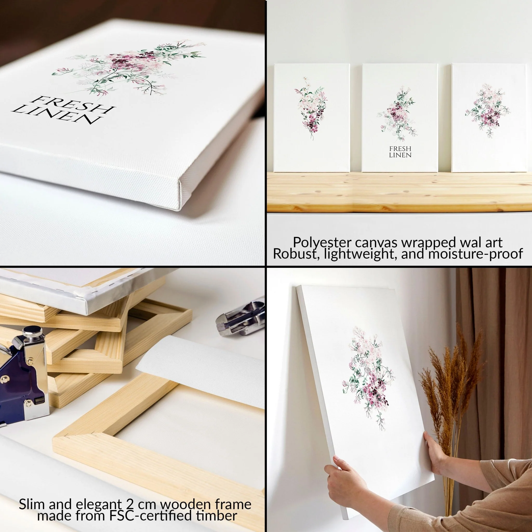 Decorative Laundry Room Accessories | Set of 3 wall art prints - Image 9