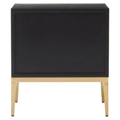 Deruta Two Drawer Grey Shagreen Effect Side Table - Image 9