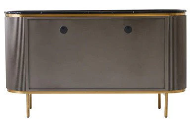 Dervio Four Door Marble Top Sideboard - Image 8
