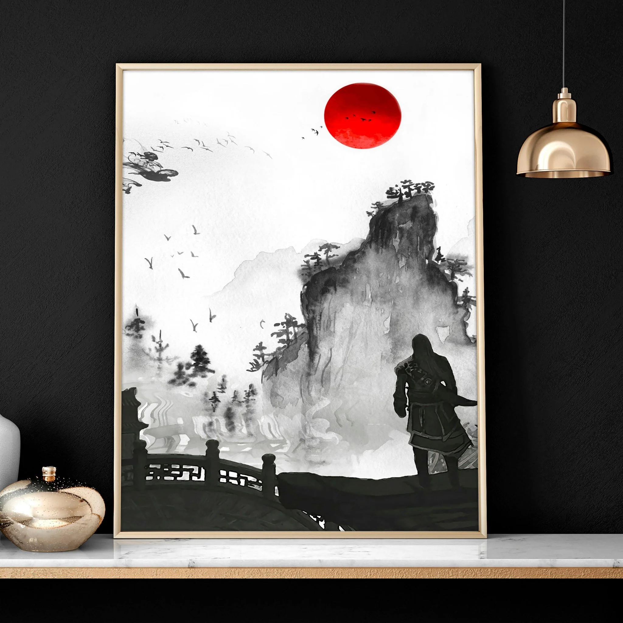 Dragon wall art | set of 3 prints for home office decor - Image 5