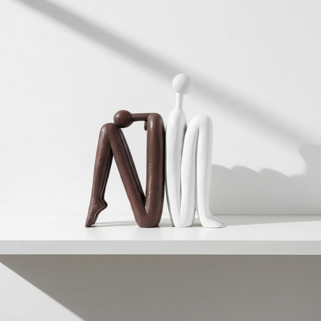 Eleni Bookends for Shelves Decorative, Resin - Image 3
