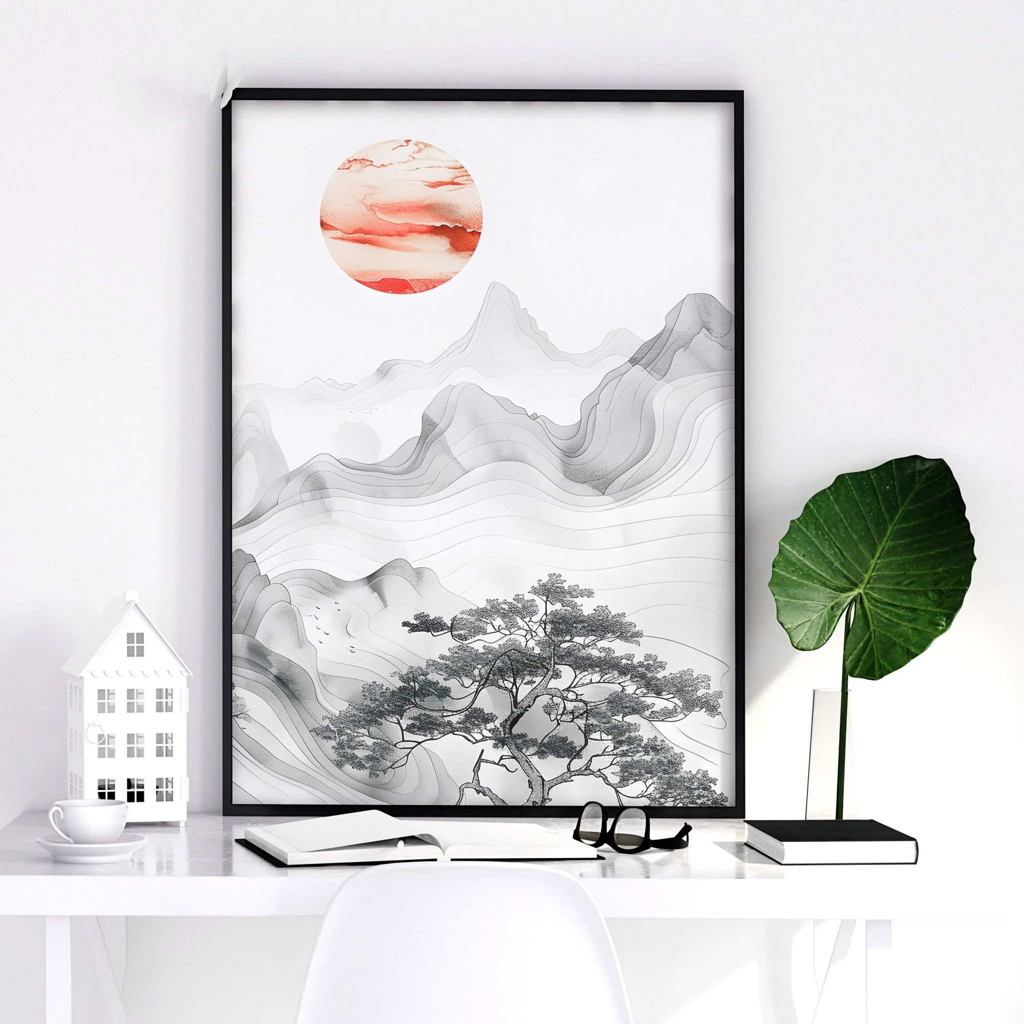 Extra Large Framed Wall Art | Set of 2 Asian Inspired Wall art Prints - Image 10