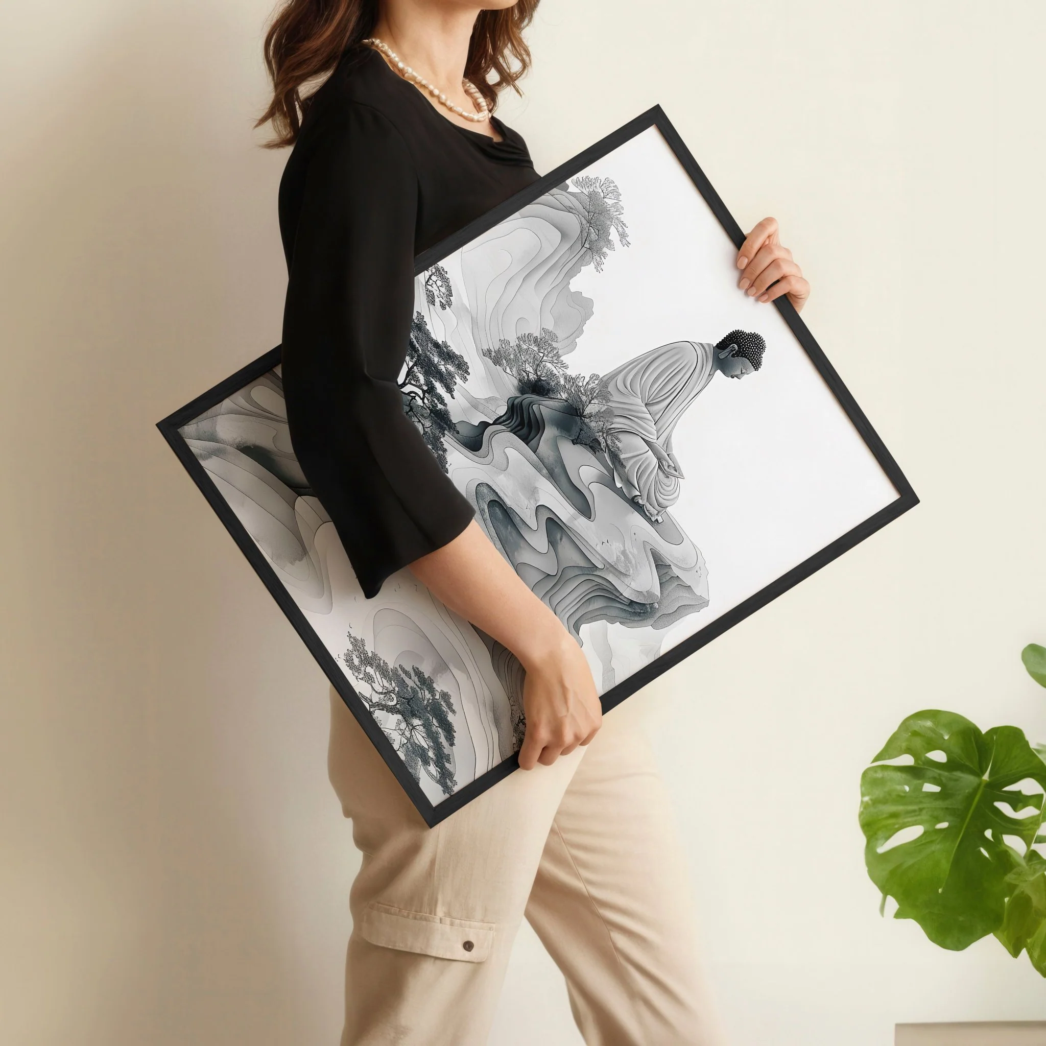 Extra Large Framed Wall Art | Set of 2 Asian Inspired Wall art Prints - Image 7
