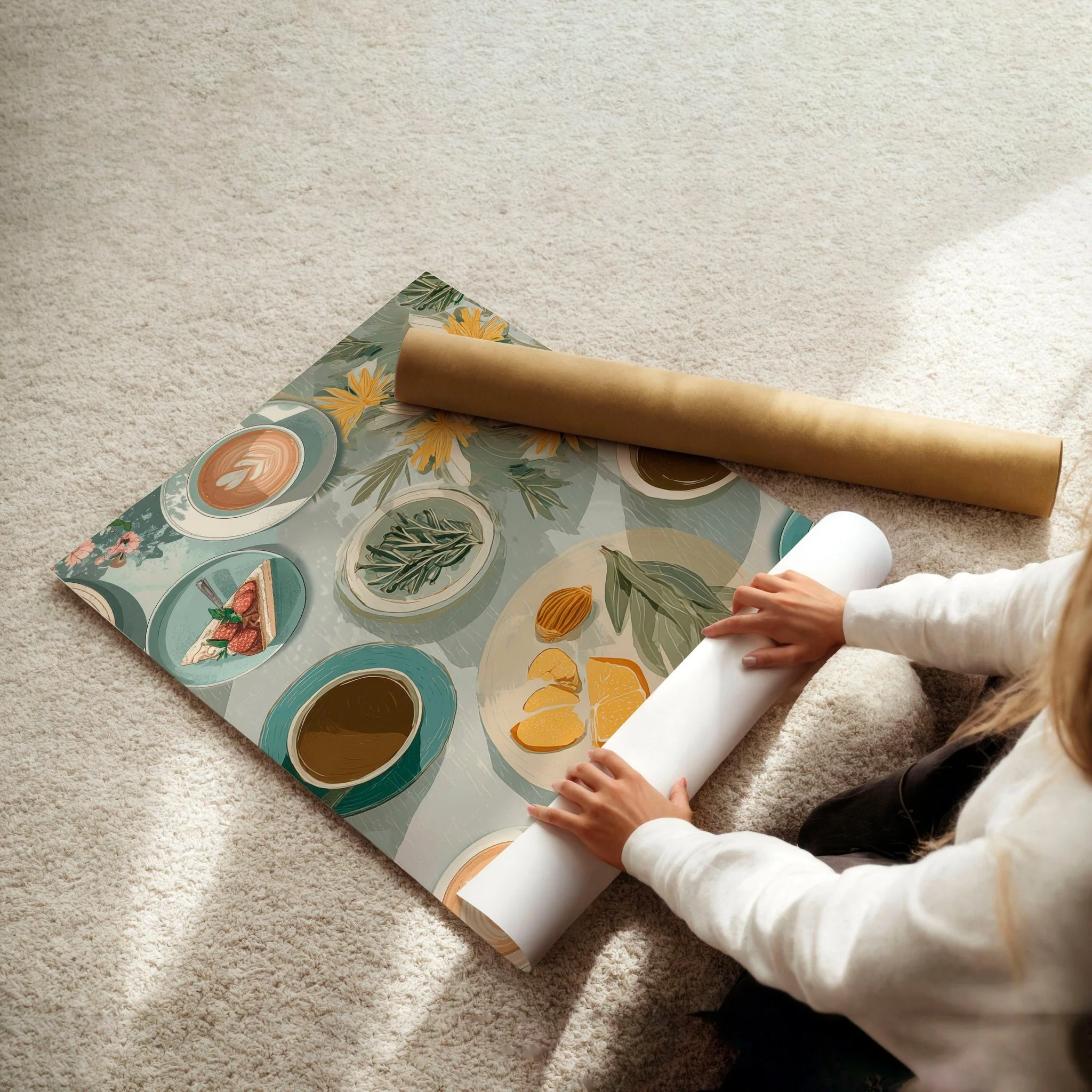 Extra Large Pictures For Living Room | Set of 3 Italian Lifestyle Wall art Prints - Image 14