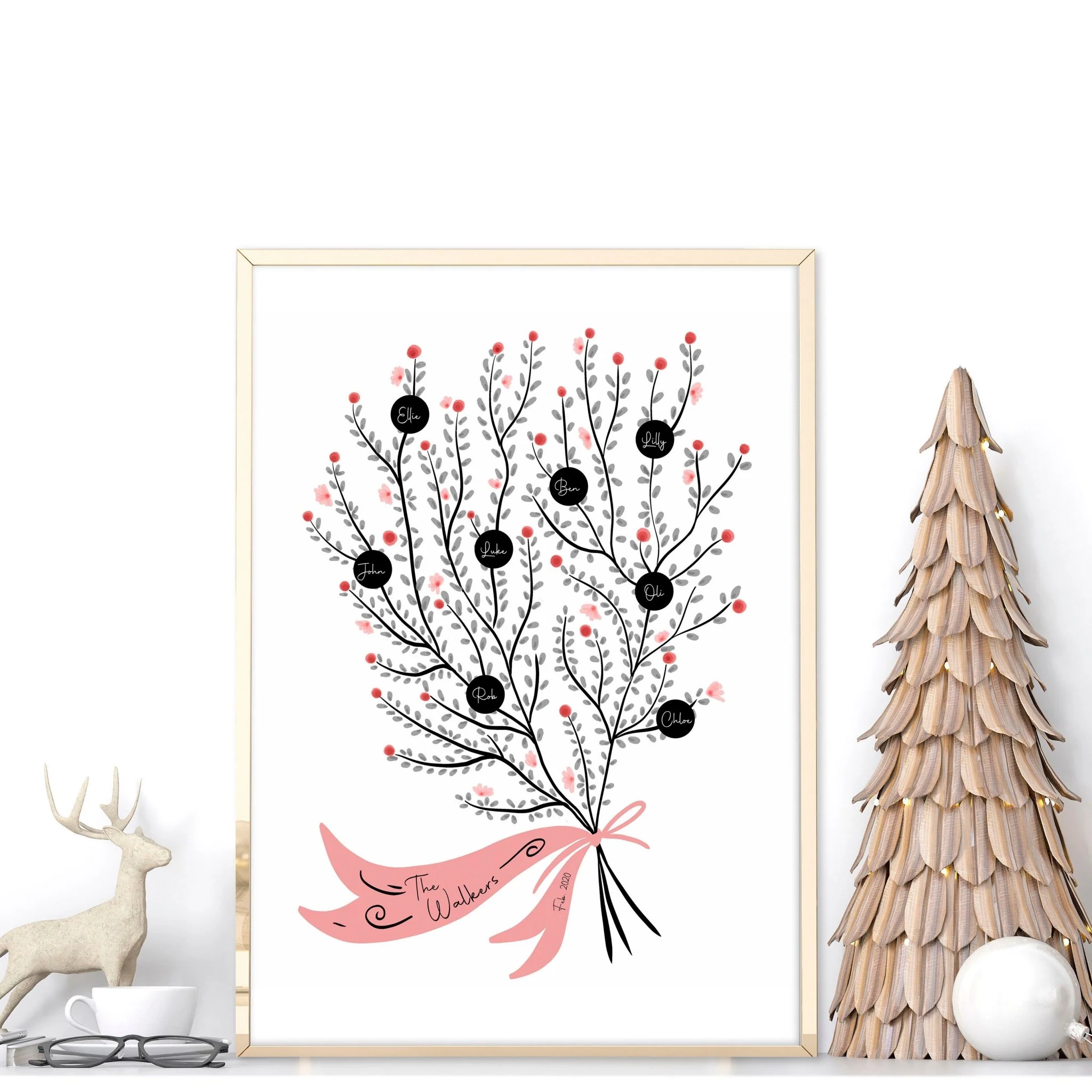 Family personalised gifts | wall art print - Image 4
