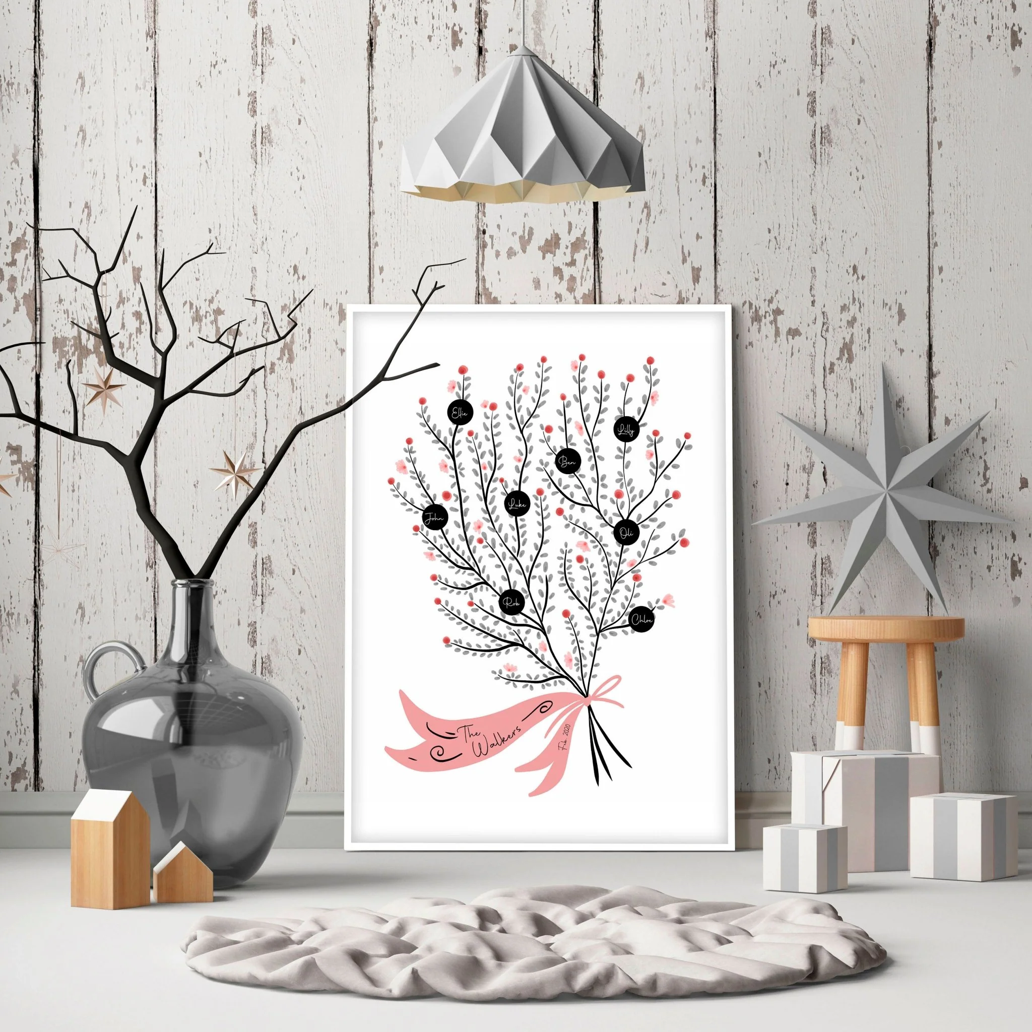 Family personalised gifts | wall art print - Image 5