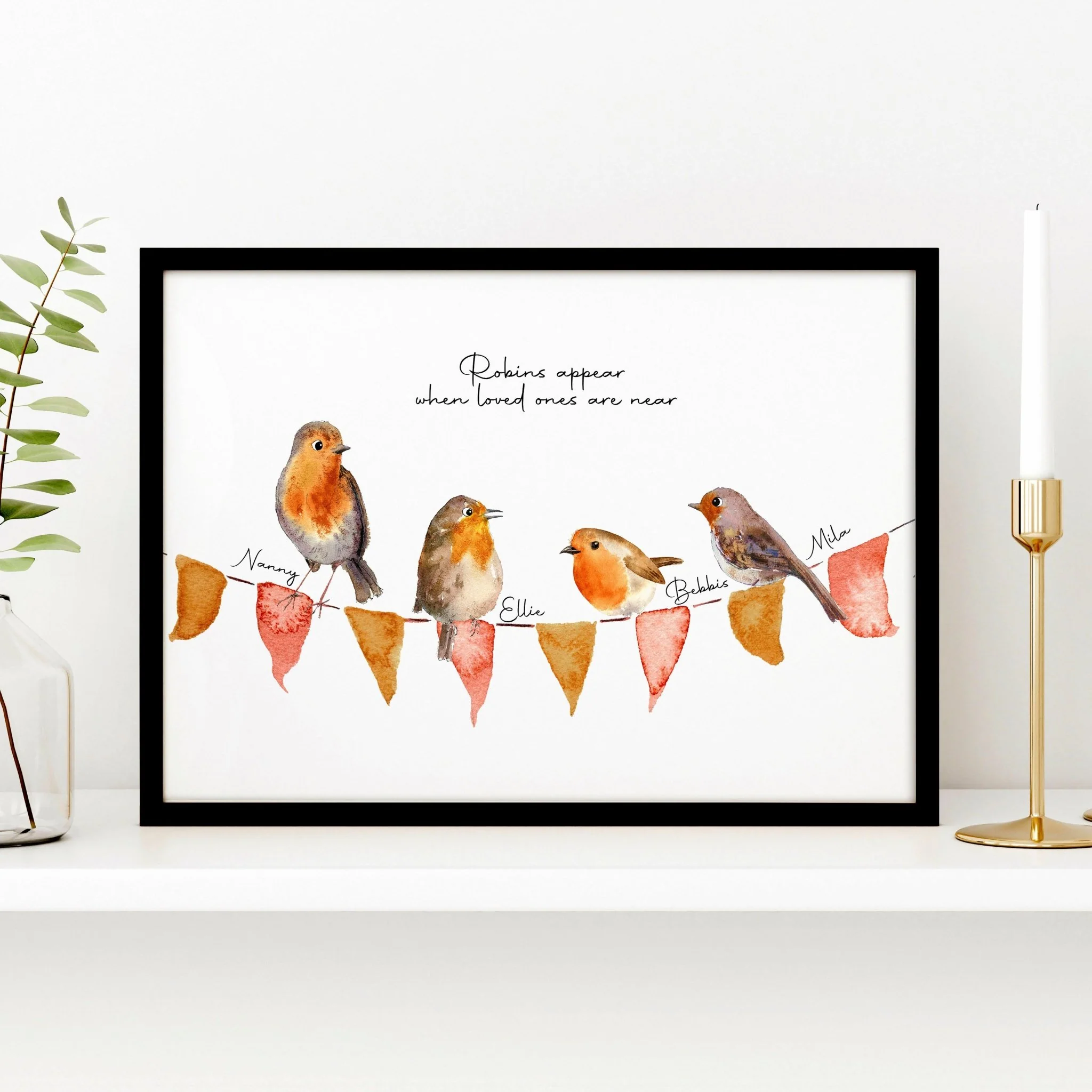 Family tree frame | Personalised wall art print - Image 2