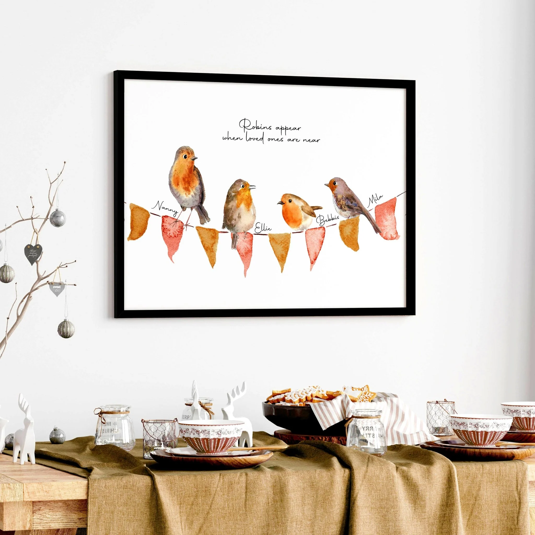 Family tree frame | Personalised wall art print - Image 4