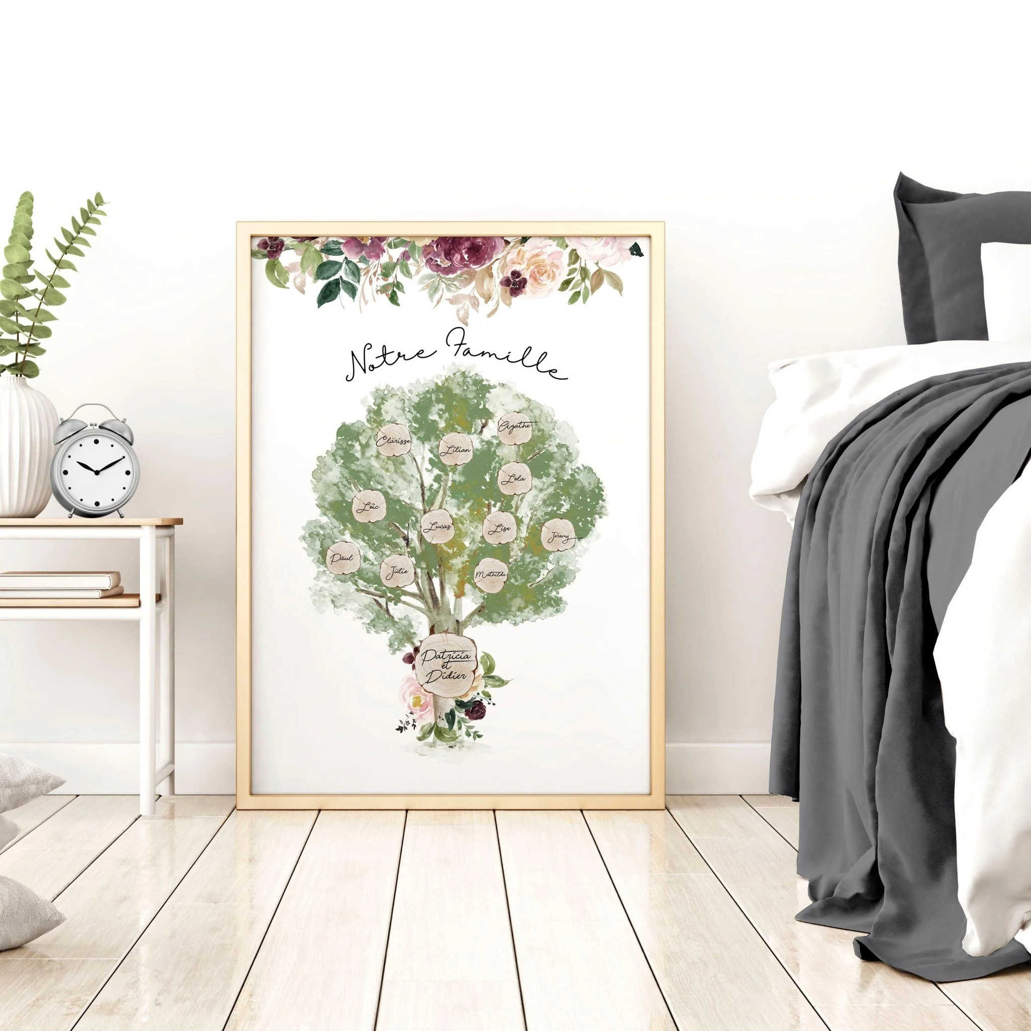 Family Tree Gift | wall art print - Image 2