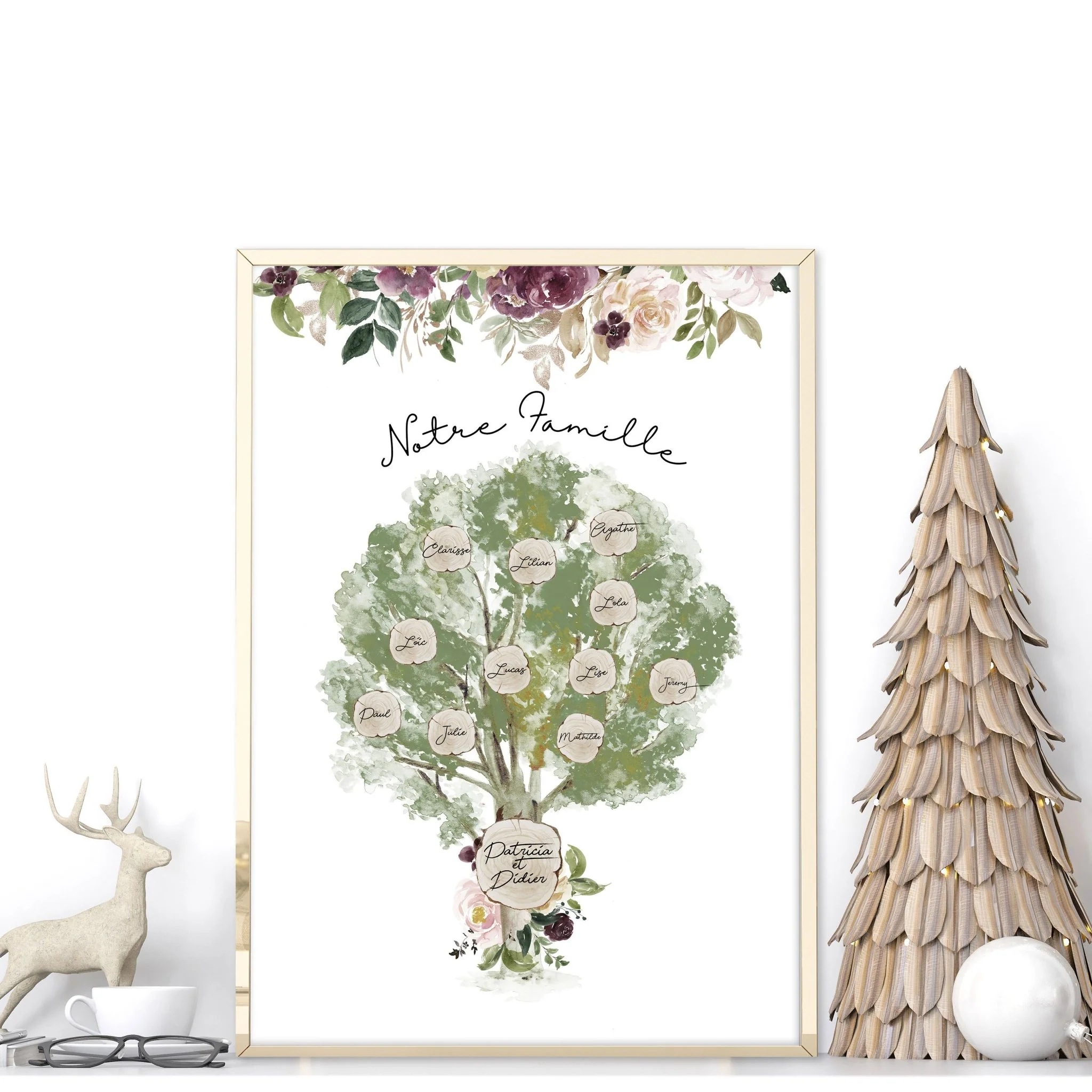 Family Tree Gift | wall art print - Image 3