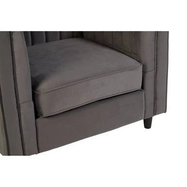 Farah Grey Velvet Chair - Image 11