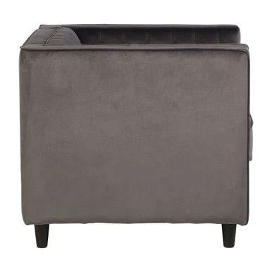 Farah Grey Velvet Chair - Image 8
