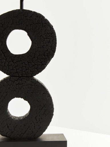 Fidel Large Charred Black Mango Wood Log Candle Holder - Image 12